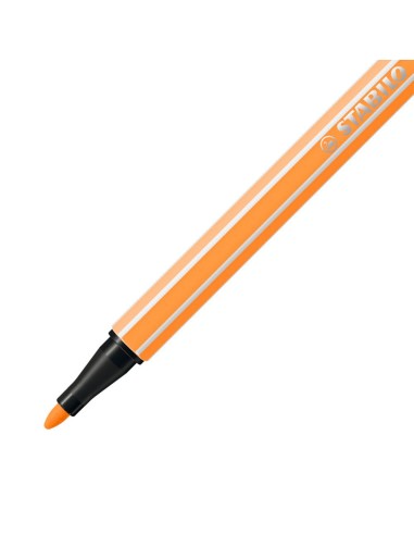  C/10 rotulador stabilo pen 68 fluo naranja nº054 punta 1,omm 